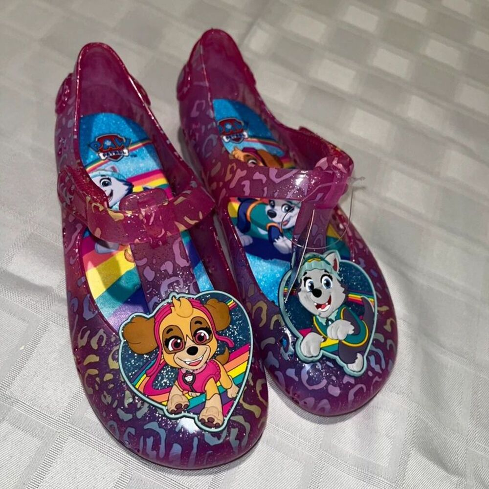 new Paw Patrol Girls Jelly shoes sz 12